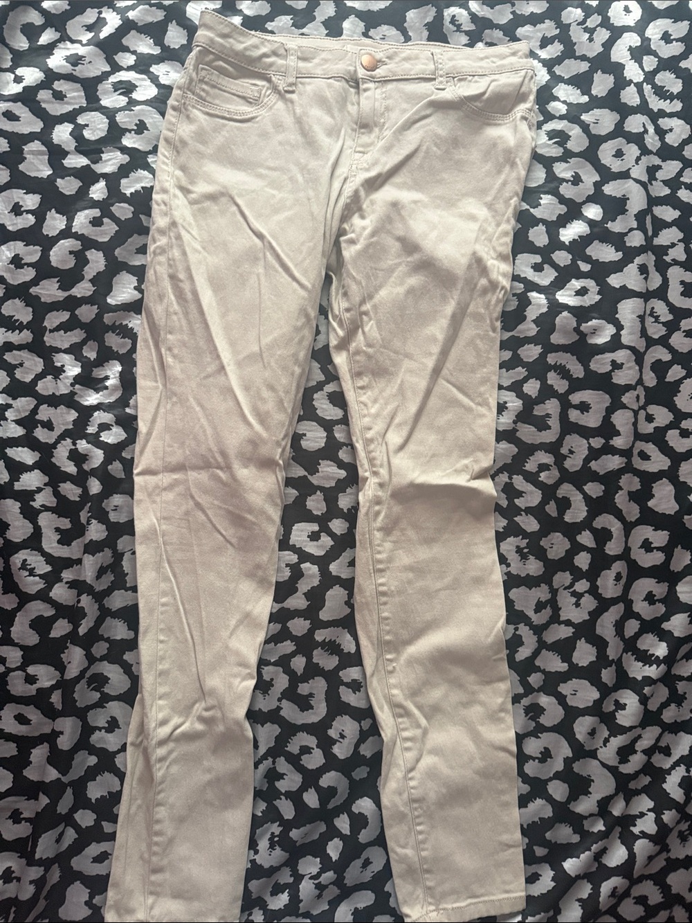 Neutral Slim Fit Jeans - Light Beige
